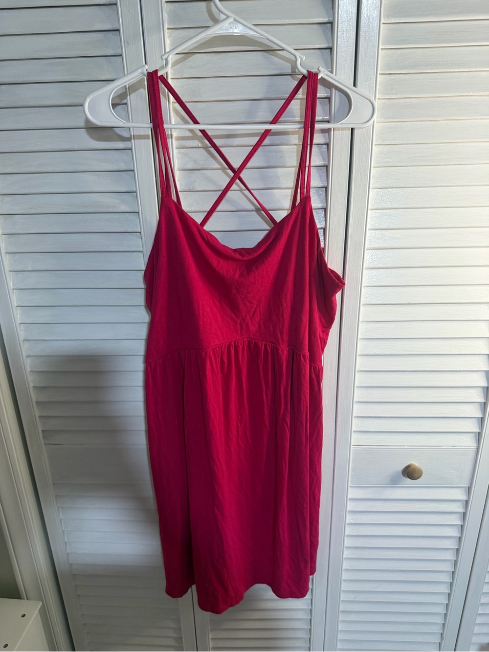 Old Navy Fuchsia Strappy Slip Dress